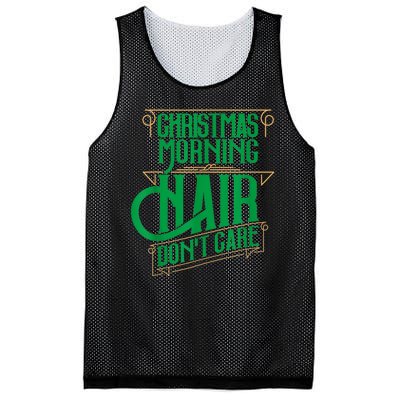 Funny Christmas Shirts Hair Dont Care Holiday Mesh Reversible Basketball Jersey Tank