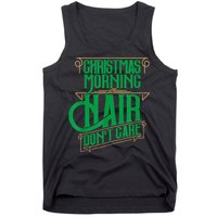 Funny Christmas Shirts Hair Dont Care Holiday Tank Top