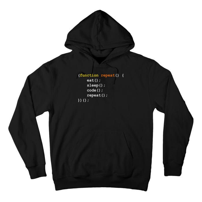 Funny Computer Science Programmer Eat Sleep Code Tall Hoodie