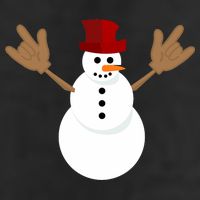 Funny Christmas Snowman Asl Sign Language I Love You Cool Comfort Performance Bucket Hat