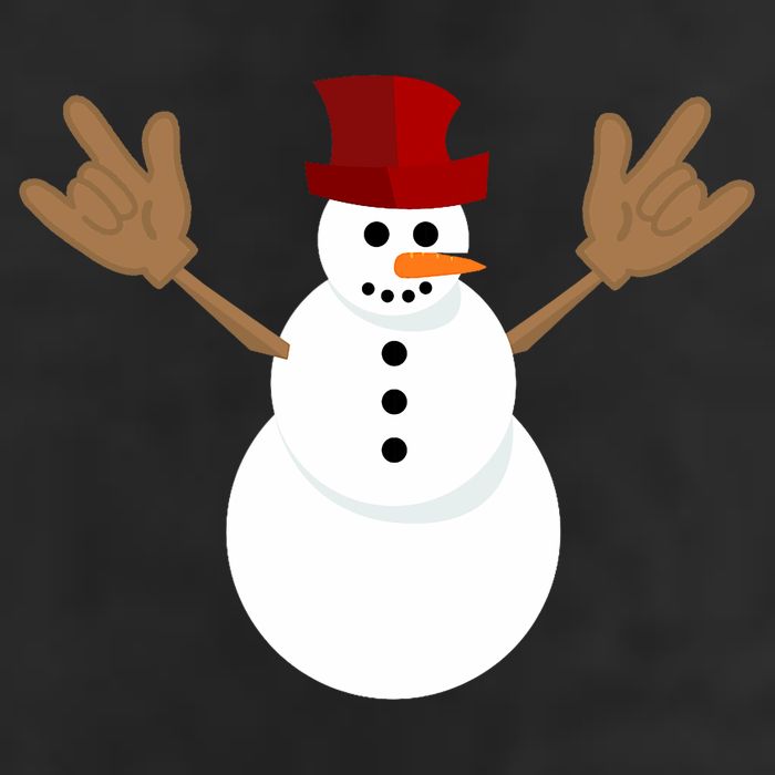 Funny Christmas Snowman Asl Sign Language I Love You Cool Comfort Performance Bucket Hat