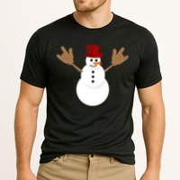 Funny Christmas Snowman Asl Sign Language I Love You Cooling Performance Crew T-Shirt