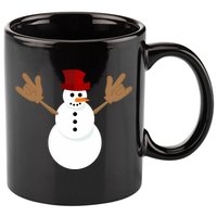 Funny Christmas Snowman Asl Sign Language I Love You 11oz C Handle Ceramic Mug