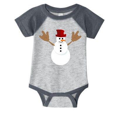 Funny Christmas Snowman Asl Sign Language I Love You Infant Baby Jersey Bodysuit
