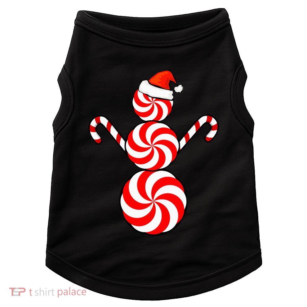Funny Christmas S Peppermint Candy Snowman Doggie Tank