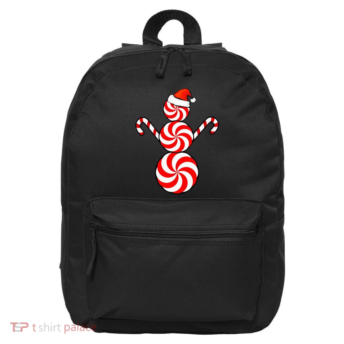 Funny Christmas S Peppermint Candy Snowman 16 in Basic Backpack