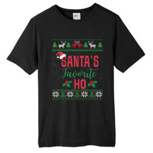 Funny Christmas Santas Favorite Ho Ugly Christmas Great Gift Tall Fusion ChromaSoft Performance T-Shirt