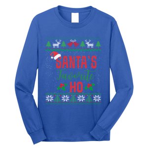 Funny Christmas Santas Favorite Ho Ugly Christmas Great Gift Long Sleeve Shirt