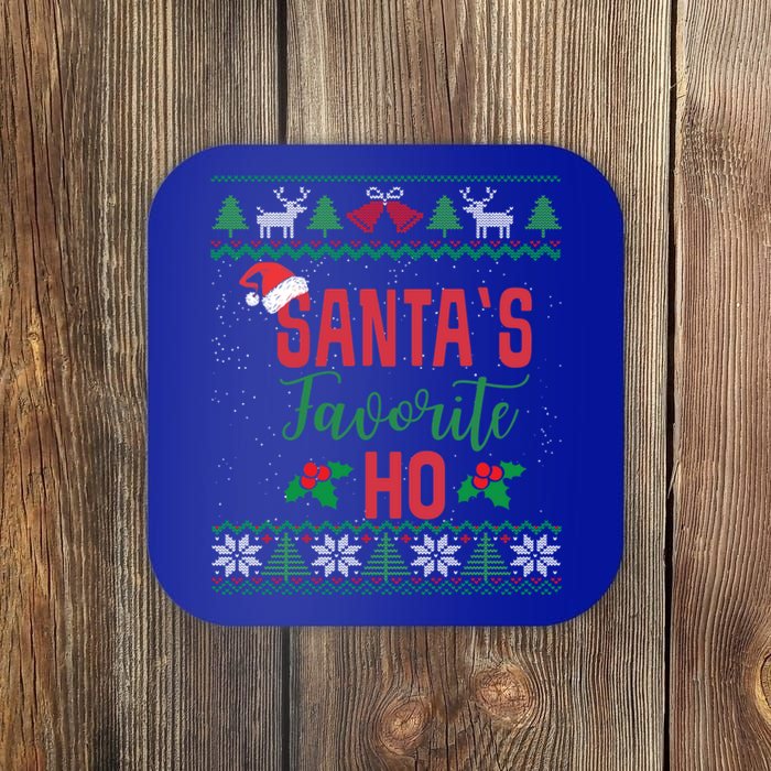 Funny Christmas Santas Favorite Ho Ugly Christmas Great Gift Coaster