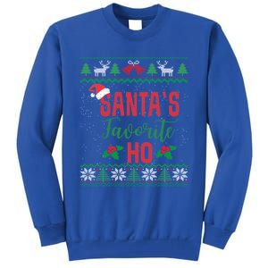 Funny Christmas Santas Favorite Ho Ugly Christmas Great Gift Tall Sweatshirt