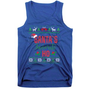 Funny Christmas Santas Favorite Ho Ugly Christmas Great Gift Tank Top