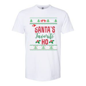 Funny Christmas Santas Favorite Ho Ugly Christmas Great Gift Softstyle CVC T-Shirt