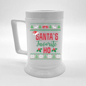 Funny Christmas Santas Favorite Ho Ugly Christmas Great Gift Beer Stein