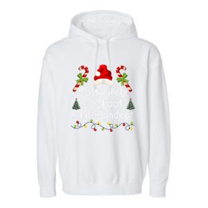 Funny Christmas Santa Hat Most Likely To Shoot The Reindeer Funny Gift Garment-Dyed Fleece Hoodie