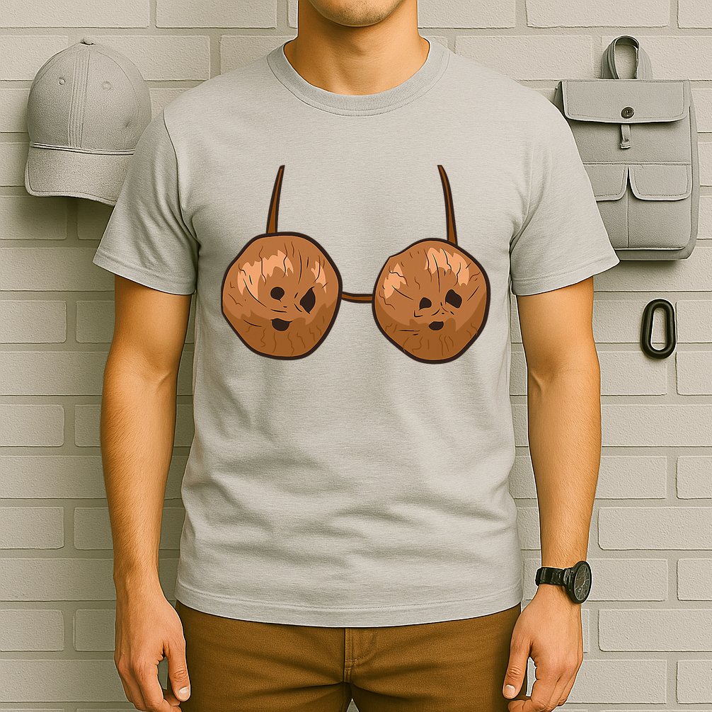 Funny Coconut Summer Coconuts Bra Halloween T-Shirt