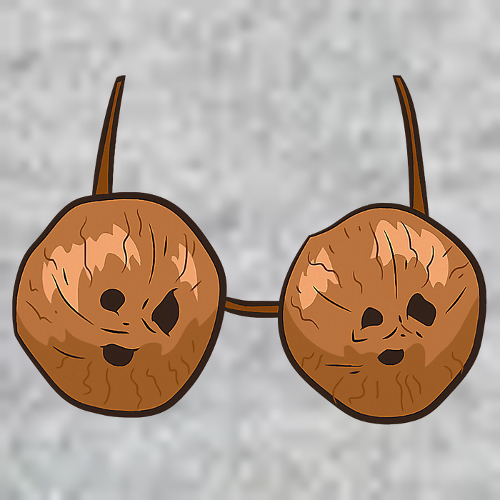 Funny Coconut Summer Coconuts Bra Halloween T-Shirt
