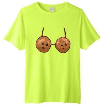 Funny Coconut Summer Coconuts Bra Halloween Tall Fusion ChromaSoft Performance T-Shirt