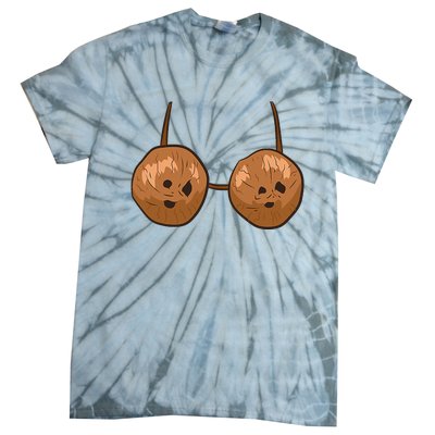 Funny Coconut Summer Coconuts Bra Halloween Tie-Dye T-Shirt