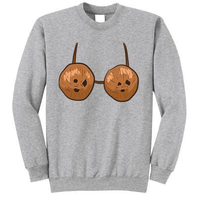 Funny Coconut Summer Coconuts Bra Halloween Sweatshirt