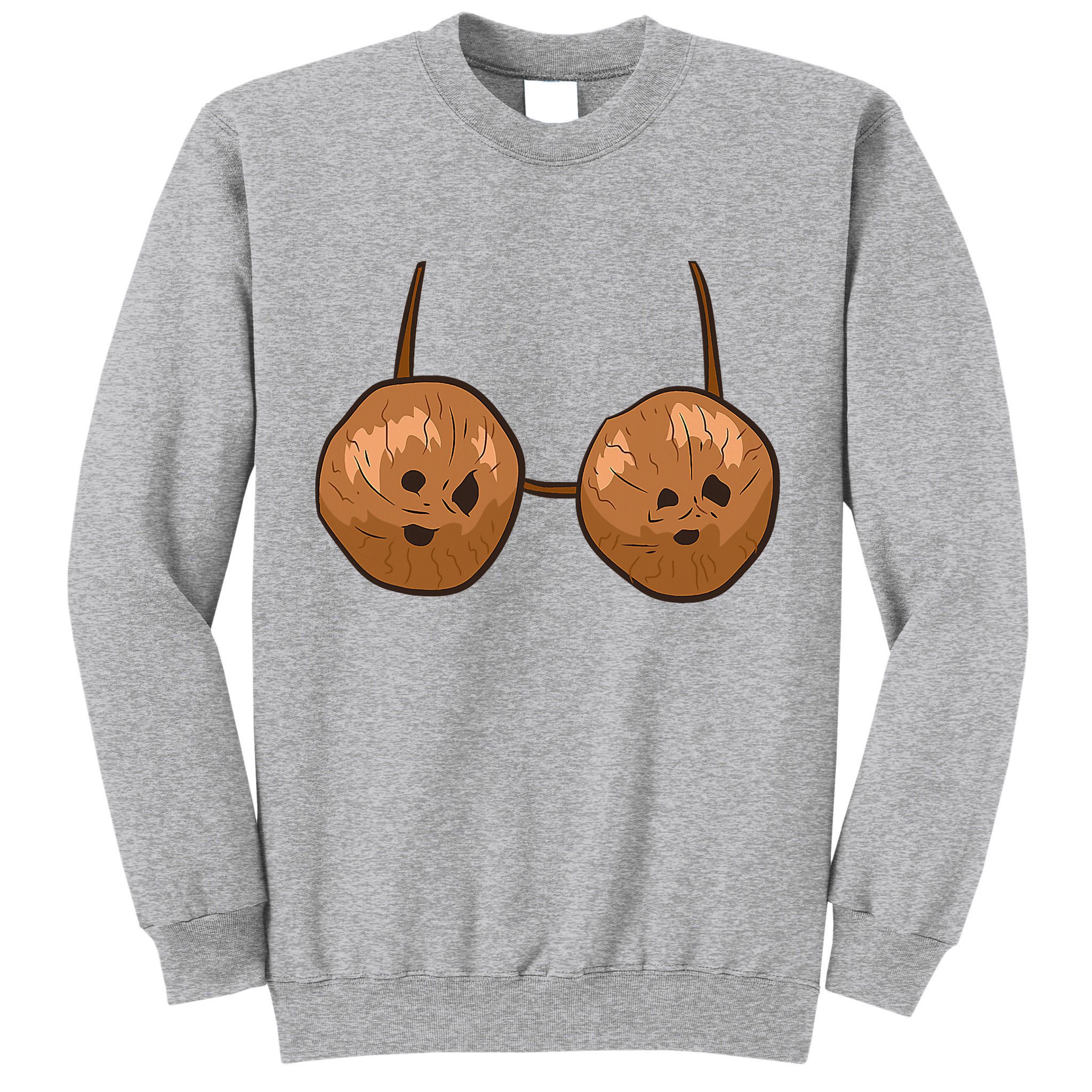 Funny Coconut Summer Coconuts Bra Halloween Tall Sweatshirt