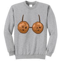 Funny Coconut Summer Coconuts Bra Halloween Tall Sweatshirt
