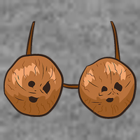 Funny Coconut Summer Coconuts Bra Halloween Tall Sweatshirt