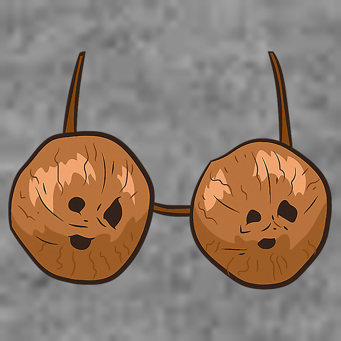Funny Coconut Summer Coconuts Bra Halloween Tall Sweatshirt