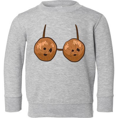 Funny Coconut Summer Coconuts Bra Halloween Toddler Sweatshirt