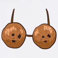 Funny Coconut Summer Coconuts Bra Halloween Cool Comfort Performance Bucket Hat
