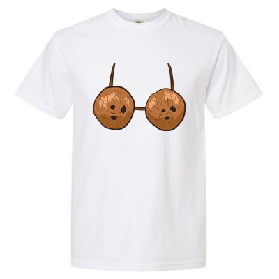 Funny Coconut Summer Coconuts Bra Halloween Garment-Dyed Heavyweight T-Shirt