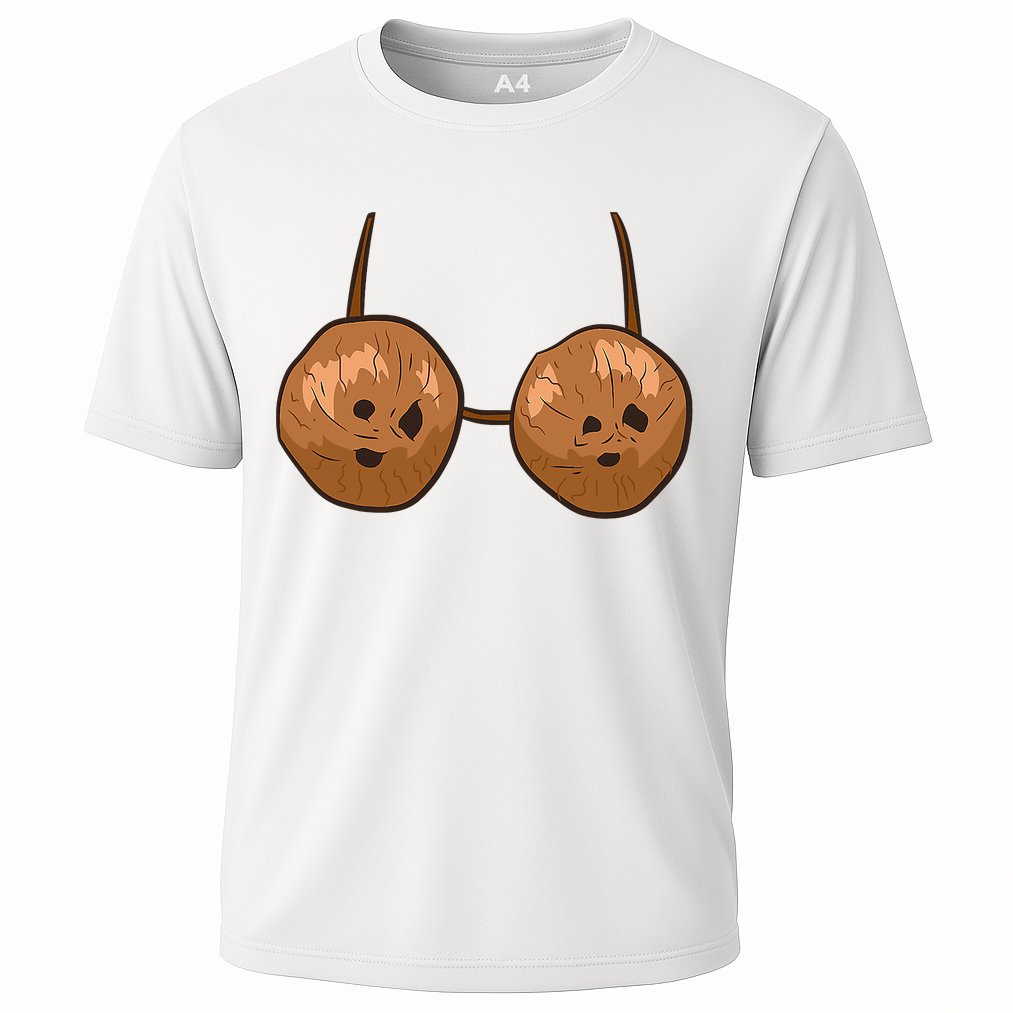 Funny Coconut Summer Coconuts Bra Halloween Performance Shirt