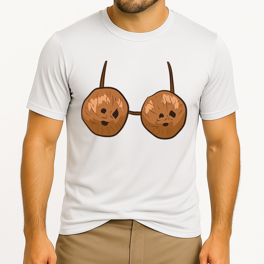 Funny Coconut Summer Coconuts Bra Halloween Performance Shirt