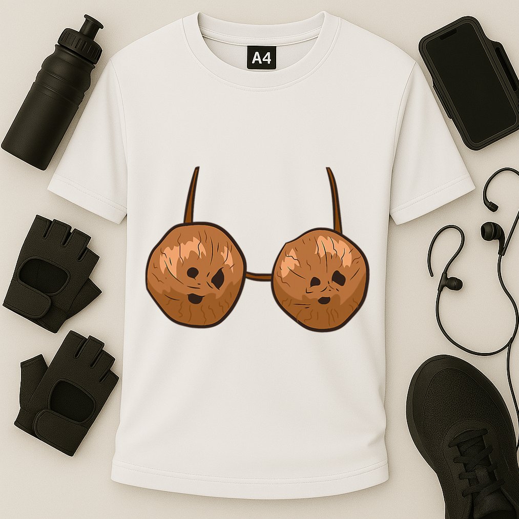Funny Coconut Summer Coconuts Bra Halloween Performance Shirt