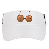 Funny Coconut Summer Coconuts Bra Halloween Adult Drive Performance Visor