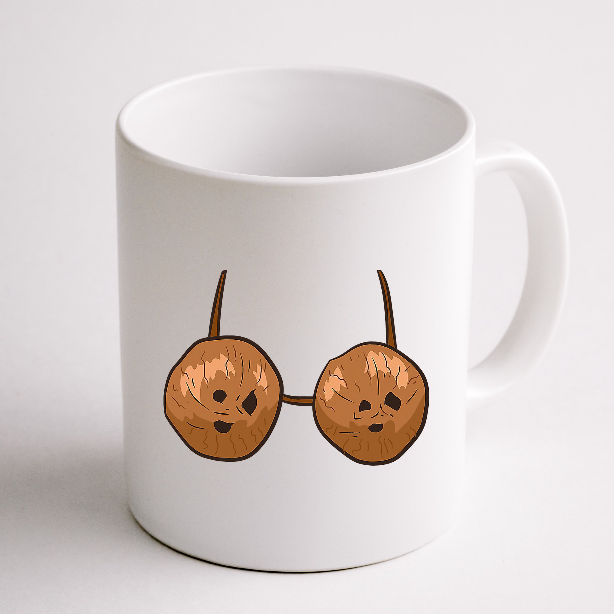 Funny Coconut Summer Coconuts Bra Halloween Mug