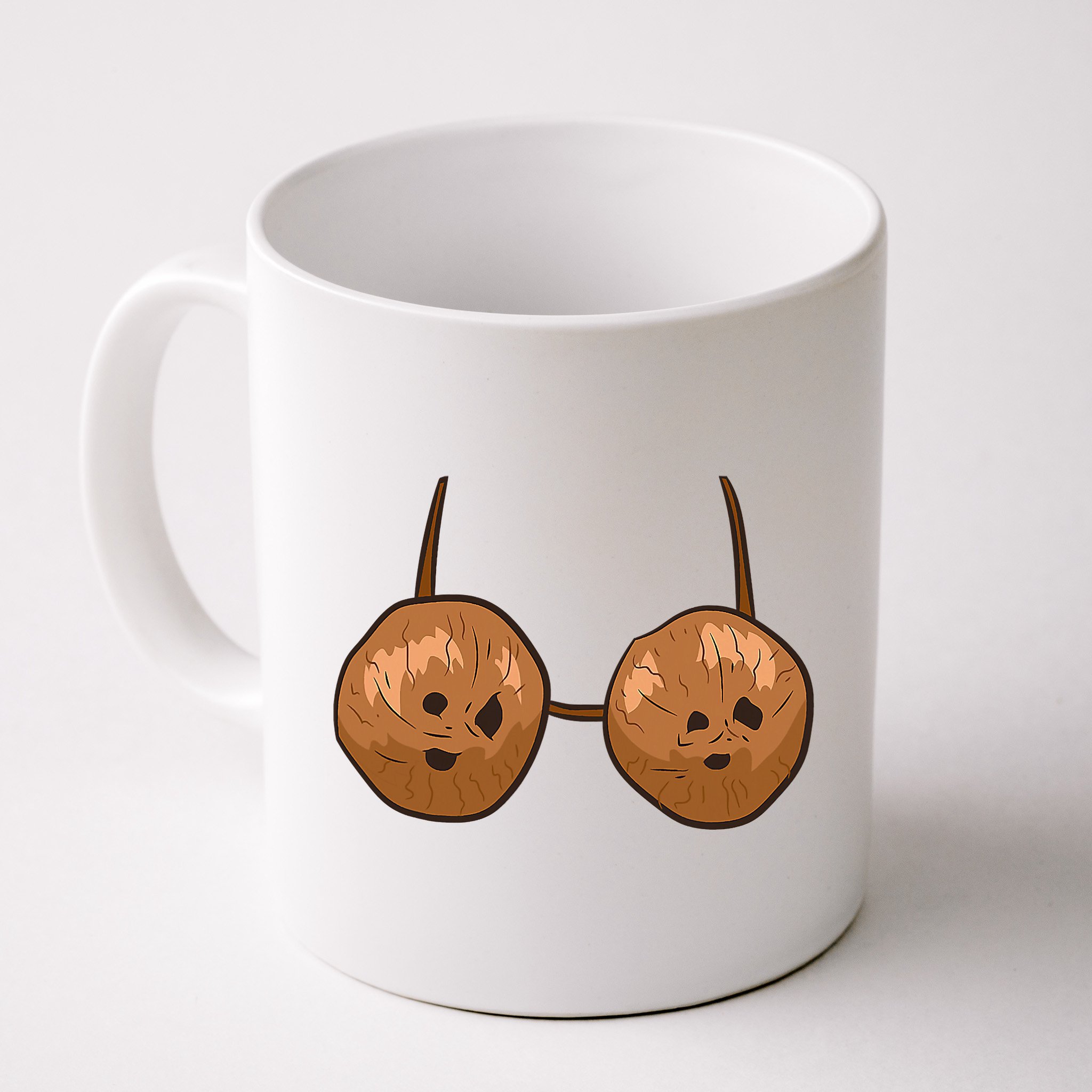 Funny Coconut Summer Coconuts Bra Halloween Mug