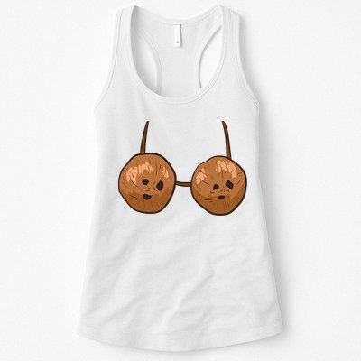 Funny Coconut Summer Coconuts Bra Halloween Womens Tank Top