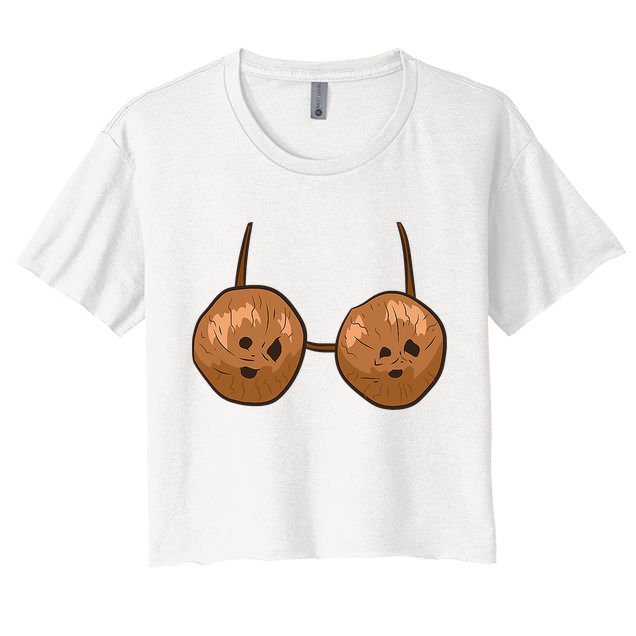 Funny Coconut Summer Coconuts Bra Halloween Crop Top