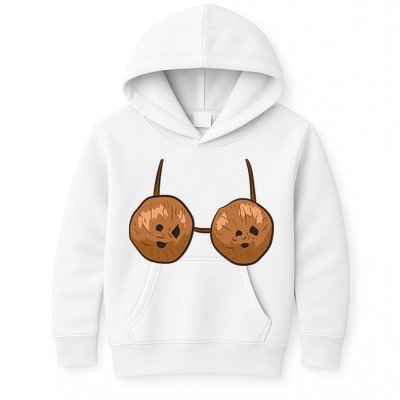 Funny Coconut Summer Coconuts Bra Halloween Kids Hoodie