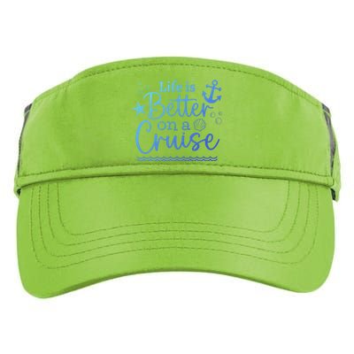 Family Cruise Ship Life Is Better On A Cruise Ship Vacation Funny Gift Adult Drive Performance Visor