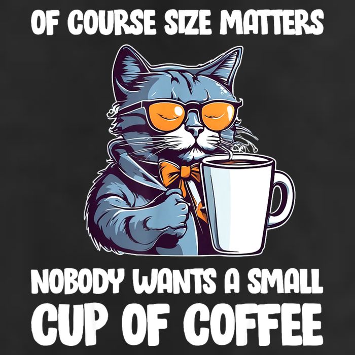 Funny Cat Size Matters Nobody Wants A Small Cup Of Coffee Golf Towel