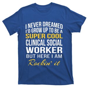 Funny Clinical Social Worker Cool Gift Funny Gift Funny Gift T-Shirt