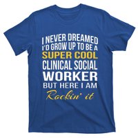 Funny Clinical Social Worker Cool Gift Funny Gift Funny Gift T-Shirt