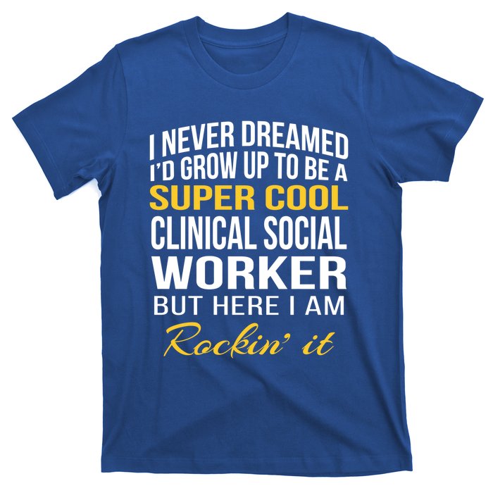 Funny Clinical Social Worker Cool Gift Funny Gift Funny Gift T-Shirt