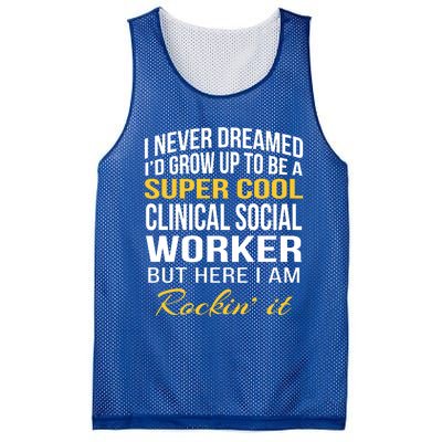 Funny Clinical Social Worker Cool Gift Funny Gift Funny Gift Mesh Reversible Basketball Jersey Tank