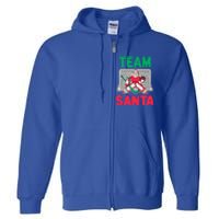 Funny Christmas Santa Ice Hockey Goaltender Goalie Gift Full Zip Hoodie