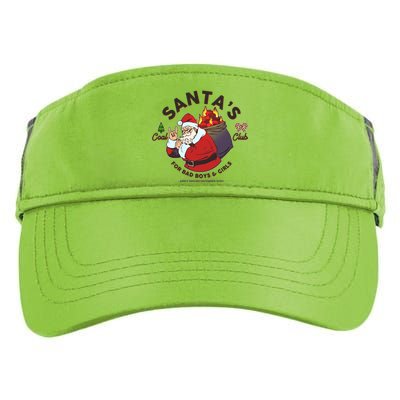 Funny Christmas Santa's Coal Club For Bad Boys And Girls Adult Drive Performance Visor