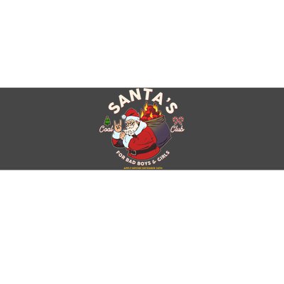 Funny Christmas Santa's Coal Club For Bad Boys And Girls Bumper Sticker