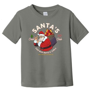 Funny Christmas Santa's Coal Club For Bad Boys And Girls Toddler T-Shirt