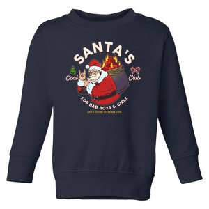 Funny Christmas Santa's Coal Club For Bad Boys And Girls Toddler Sweatshirt